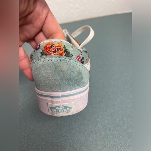 Vans Old Skool Comfort Cushion Floral Sneakers  6 Blue Floral - Picture 16 of 16